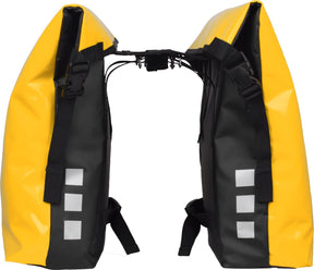 Willex doppelte Fahrradtasche - sportlich - gelb - 34l