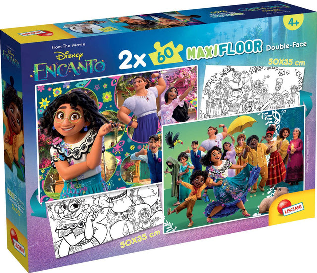 Lisciani – Encanto – Double Face – Puzzle Maxiboden – 2 x 60 Teile