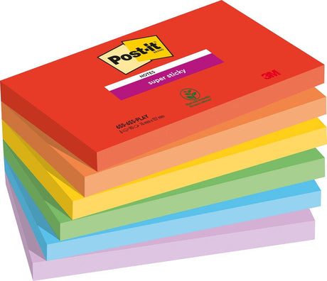 Post-it Super Haftnotizen 655-6ss-play mehrfarbig
