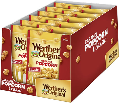Werther's Original - Karamell-Popcorn-Klassiker - Tablett a 12 x 140 Gramm