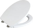 Wenko WC-Sitz Ostuni – Thermoplast weiß – Easy-Close-Soft-Close-Verschluss – Fix-Clip-Befestigung abklickbar – WC-Sitz – WC-Sitz – weiß