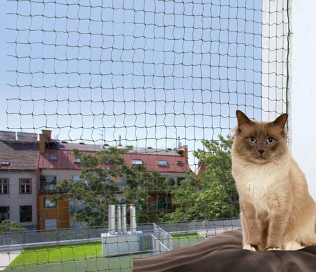 Trixie Netz für Balkon verstärkt – olivgrün – 3 x 2 m