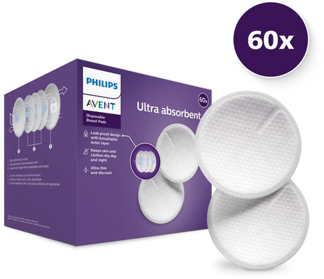 Philips avent Stilleinlagen – 60 Stück – verhindert Auslaufen