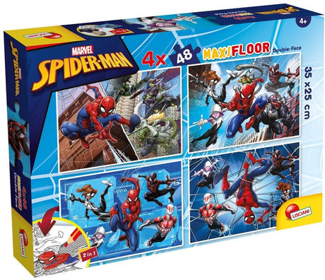 Lisciani Marvel Puzzle DF Maxi Boden 4 x 48 Spider-Man