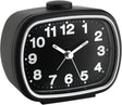 Tfa Dostmann 60.1017 – Wecker – Analog – Quarz – Alarm – Schlummerfunktion – fluoreszierende Zeiger – Hintergrundbeleuchtung – Schwarz – Weiß
