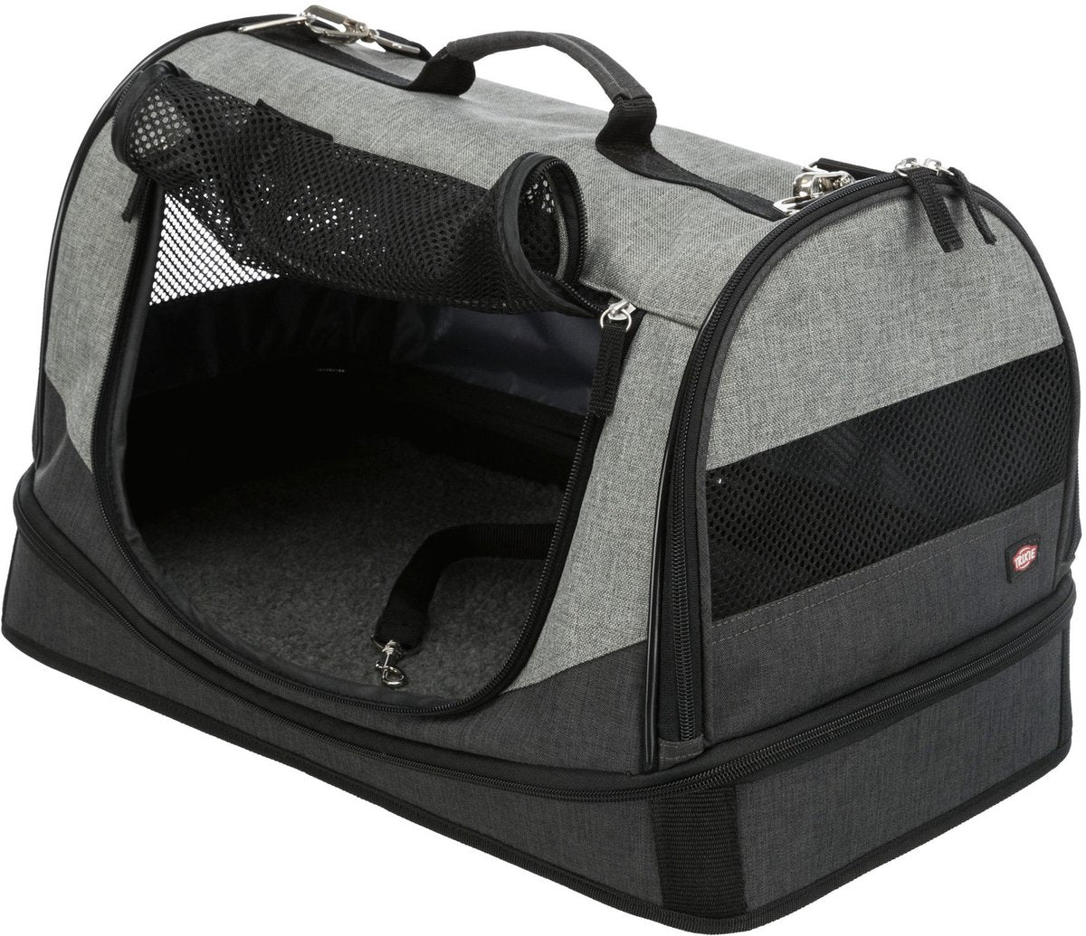 Trixie Hundetasche Holly schwarz grau