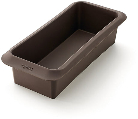 Lékué Backform - Rechteck - 25 cm - Silikon - Braun