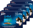 Felix doppelt so lecker in Gelee - Nassfutter für Katzen - Fischauswahl - 48 x 85 g
