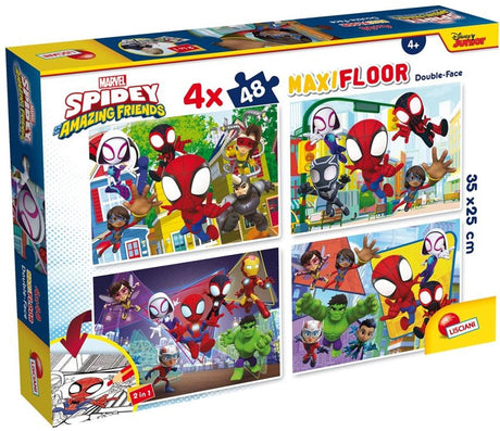Lisciani Marvel Puzzle DF Maxi Boden 4 x 48 Spidey