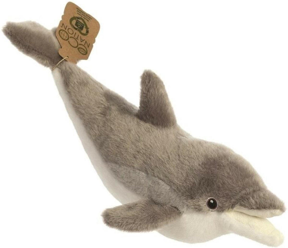 Eco Nation Plüsch-Kuscheltier – Delfin – 28 cm