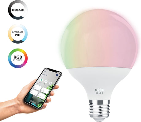 Eglo connect.z smarte LED-Lampe – E27 – ø 9,5 cm – einstellbares RGB-Weißlicht – dimmbar – Zigbee