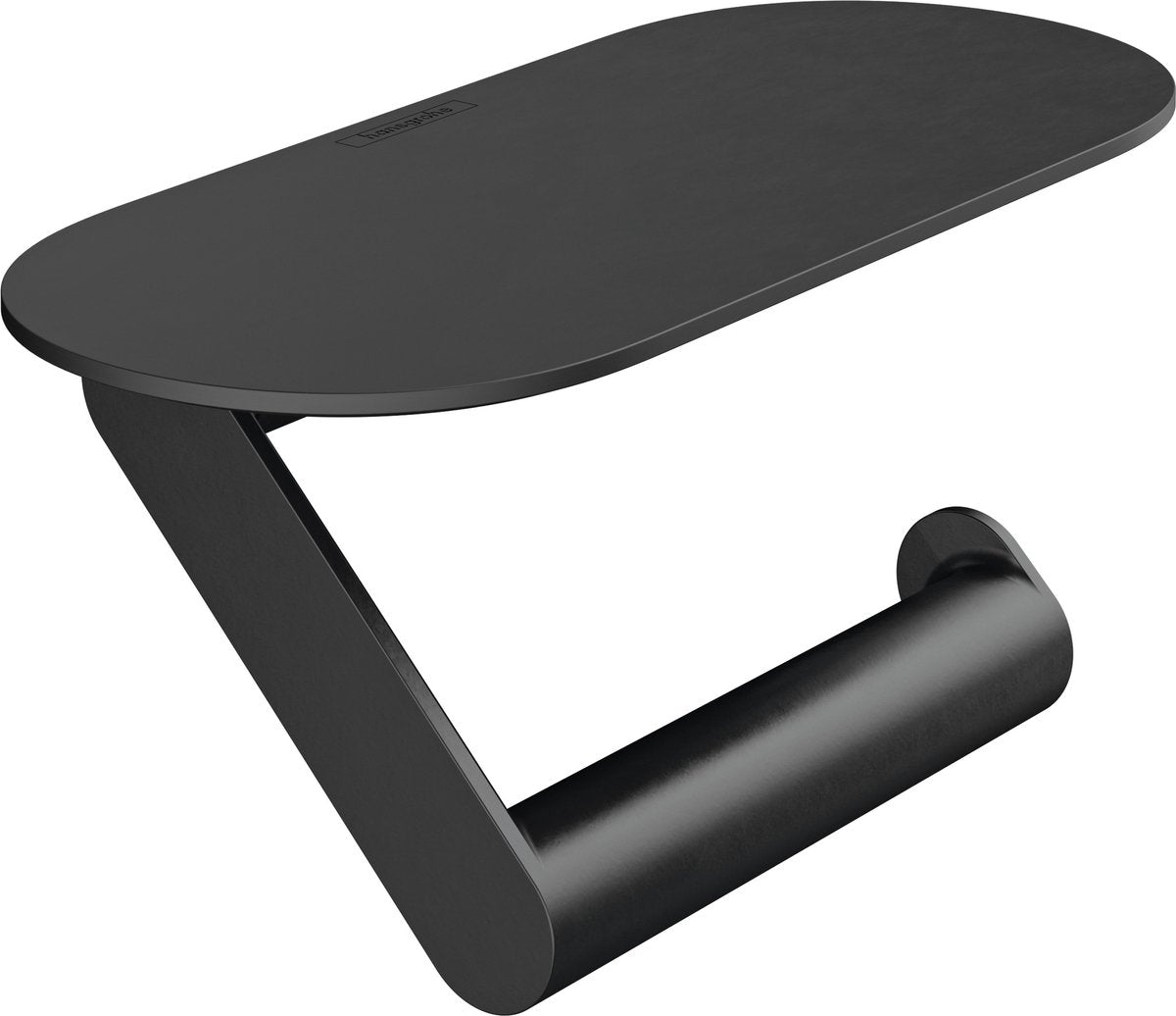 Hansgrohe Wallstoris Toilettenpapierhalter – 23 x 9,7 x 3,4 cm – mattschwarz