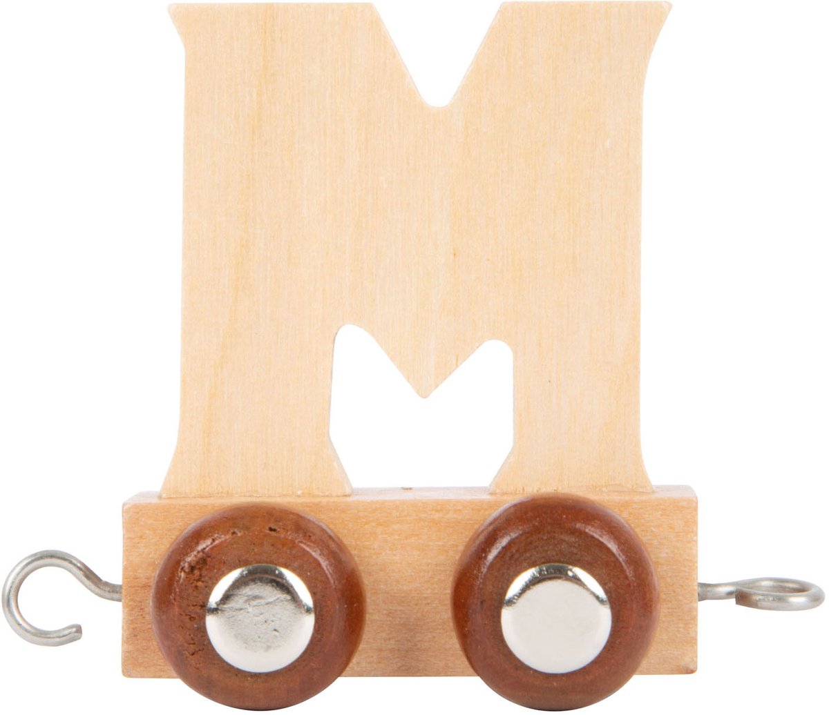 Small Foot - Buchstabenzug aus Holz - m - 12 Stück