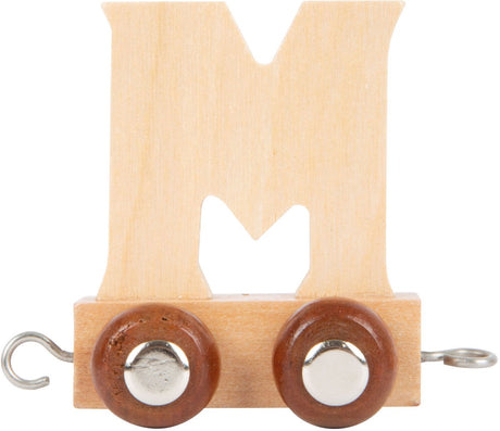Small Foot - Buchstabenzug aus Holz - m - 12 Stück
