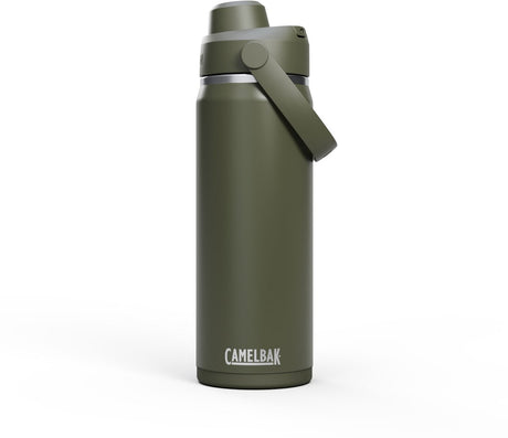 Camelbak Thrive Chug Trinkflasche – 600 ml – Edelstahl – mit Schraubverschluss – Isolierwasserflasche – grün