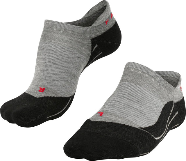 Falke TK5 Invisible Anti-Blister Wandersocken aus dünnem Woll-Funktionsmaterial Herren Grau - Größe 44-45