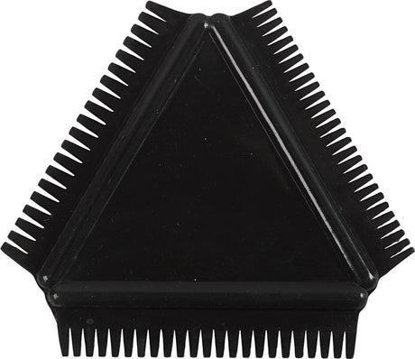 Strukturierter Gummikamm von Creativ Company, Größe 9 cm, schwarz, 1 Stück