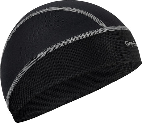 Gripgrab – UPF 50+ leichte Sommer-Fahrradhelm-Mütze, UV-Schutz, Radmütze, Totenkopf-Mütze – Schwarz – Unisex – Größe Einheitsgröße