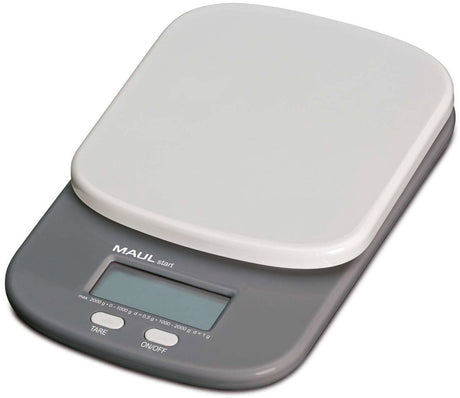Maul Startbuchstabenwaage 2 kg - grau - Kunststoff - 1 Stück - 17 x 11 x 2,5 cm -