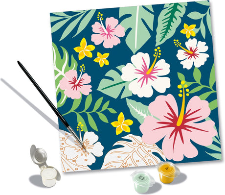 Ravensburger Kreart Gemälde bei Nummer - Exotische Blumen