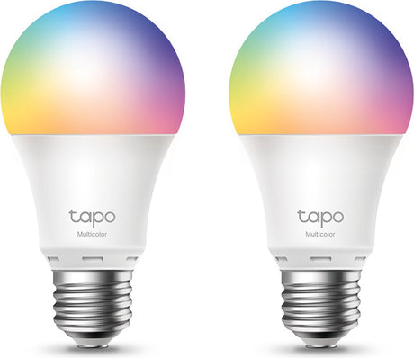 Tp-link tapo l530e slimme ledlamp e27- grote fitting- wit kleur- wifi- 2 pack