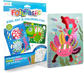 Ooly - foil-tastic - foil art coloring set - awesome animals - folie-knutselset