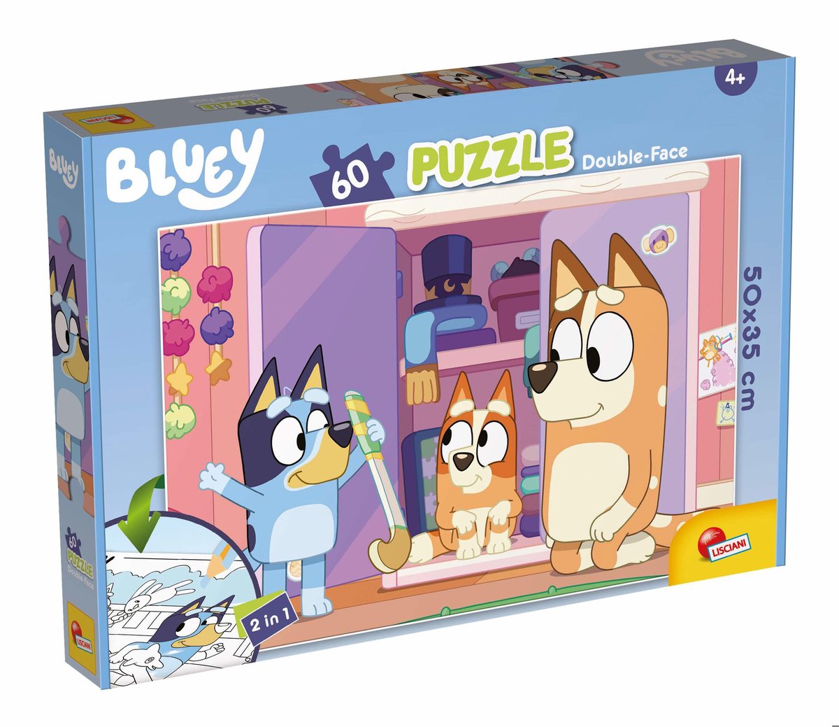 Lisciani - bluey - Puzzle Plus - 60 Teile