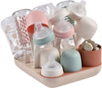 Béaba Forest Flaschenregal – modularer Abtropfständer für 6 große Babyflaschen und Zubehör – verstellbare Zweige und separater Topf für Strohhalme und Besteck – abnehmbarer Boden für schnellen Wasserabfluss – recycelter Karton – Terrakotta