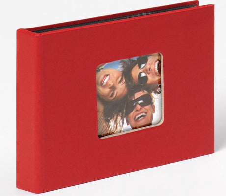 Walther Fun - Fotoalbum-Einlage - 36 Fotos 10x15 cm - Rot - Leinenstruktur