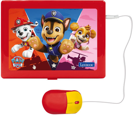 Lexibook Paw Patrol zweisprachiger Lernlaptop mit 164 Aktivitäten (NL FR)