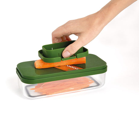 Joseph Joseph – Multi-Prep-Kompaktmandoline mit Auffangschale, 6-teilig – Polypropylen – mehrfarbig