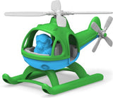 Grüner Spielzeug-Helikopter grün
