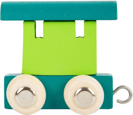 Small Foot - Holz-Buchstabenwagen grün