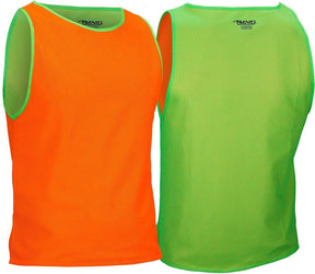 Avento Trainingsweste doppelseitig – Junior – Fluoro-Grün Fluoro-Orange Einheitsgröße