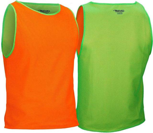 Avento Trainingsweste doppelseitig – Junior – Fluoro-Grün Fluoro-Orange Einheitsgröße