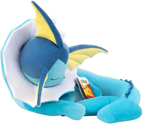 Jazwares Pokémon Kuscheltier Plüsch schlafendes Vaporeon – 45 cm