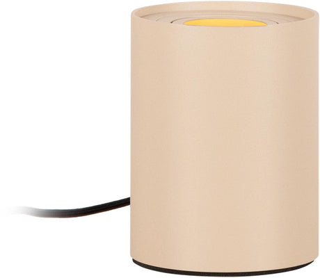 Lucide Tube - Tischlampe - ø 9,6 cm - LED 3 Stufendimmung - GU10 (MR16) - 1x5W 2700K - Taupe