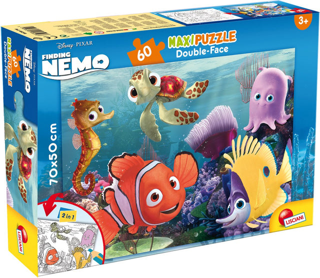 Lisciani - Nemo - Double Face - Maxiboden-Puzzle - 60 Teile