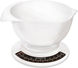 Soehnle 65054 culina pro analoge Küchenwaage mit Rührschüssel 2,5l weiß