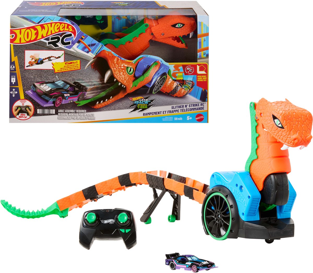 Hot wheels let’s race slither ‘n strike rc met 1 speelgoedauto