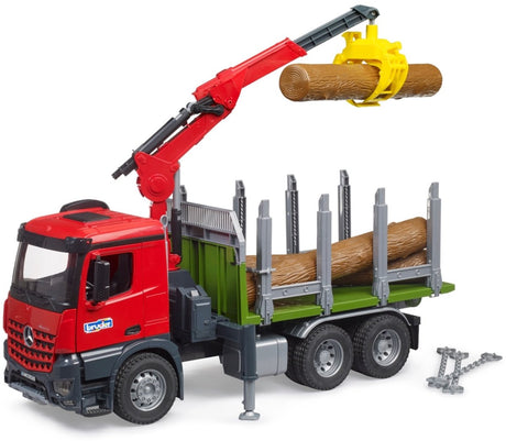 BRUDER AUTO TRUCK MB AROCs mit Bäumen