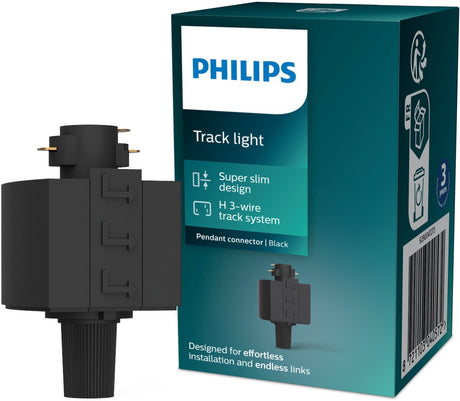 Philips easylink - connector - hanglamp-adapter - zwart - railverlichting