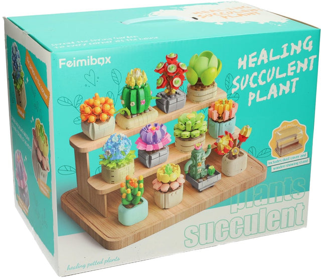 Bausteine setzen Blumenschaufenster