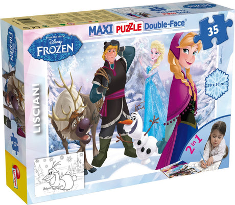 Lisciani Disney Puzzle DF Maxi Floor 35 Frozen Spielen auf dem Eis