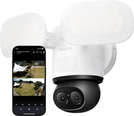 Reolink F850W Trackflex Flutlicht-WLAN-Überwachungskamera (weiß, 4k, WLAN)