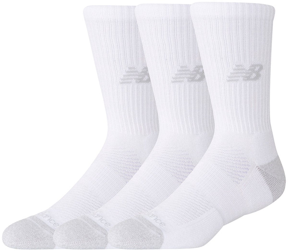 New balance active crew socks 3 pack unisex sportsokken - white