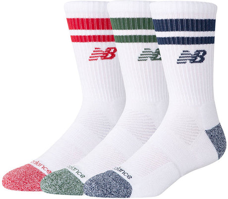 New Balance Active Premium Stripe Crew Sock Unisex Sportsocken – sortiert