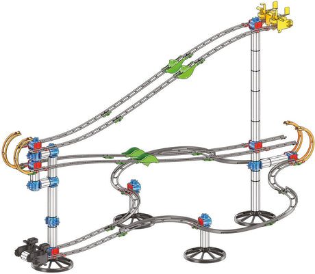 Quercetti Kugelbahn Skyrail League 7,5 Meter Rennbahnspielzeug.