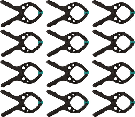 Wolfcraft – 12 Federklemmen Mini 30 mm – Federklemme – Segelklemme – Marktklemme – extra stark – Segelklemmen – 8653000