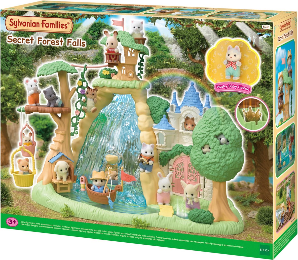 Sylvanian Family 5761 Set „Geheimer Waldwasserfall“.